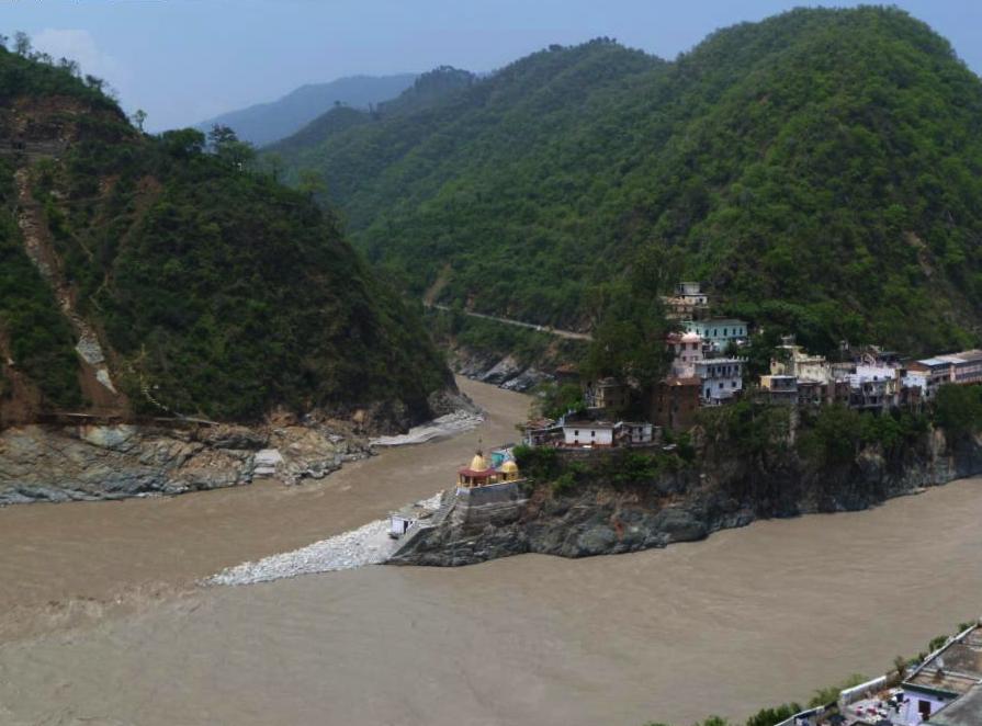 Rudraprayag — Confluence of Alaknanda and Mandakini